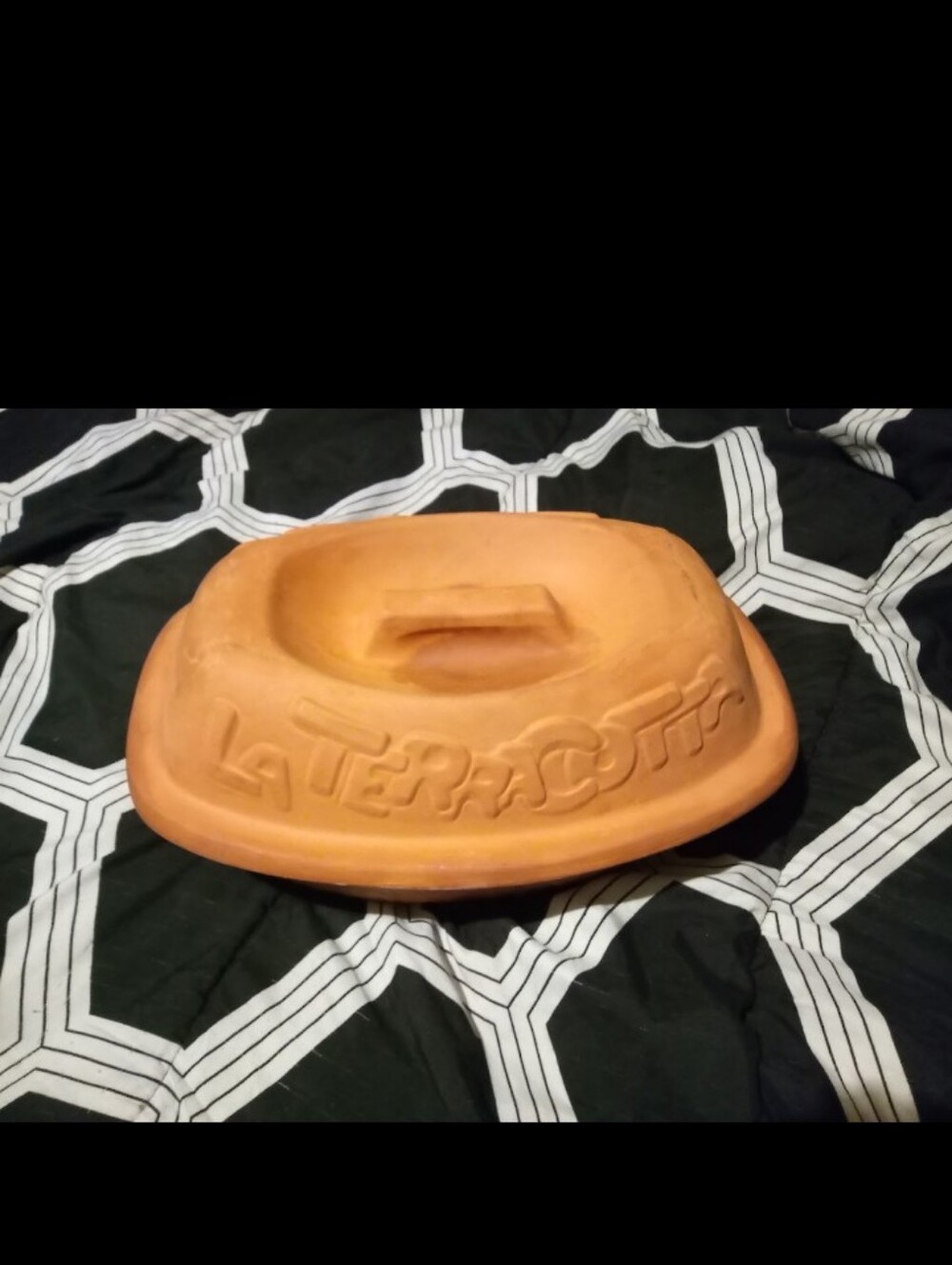 Vintage Ceramiche Partenopee Italy La Terracotta Clay Roaster Baker